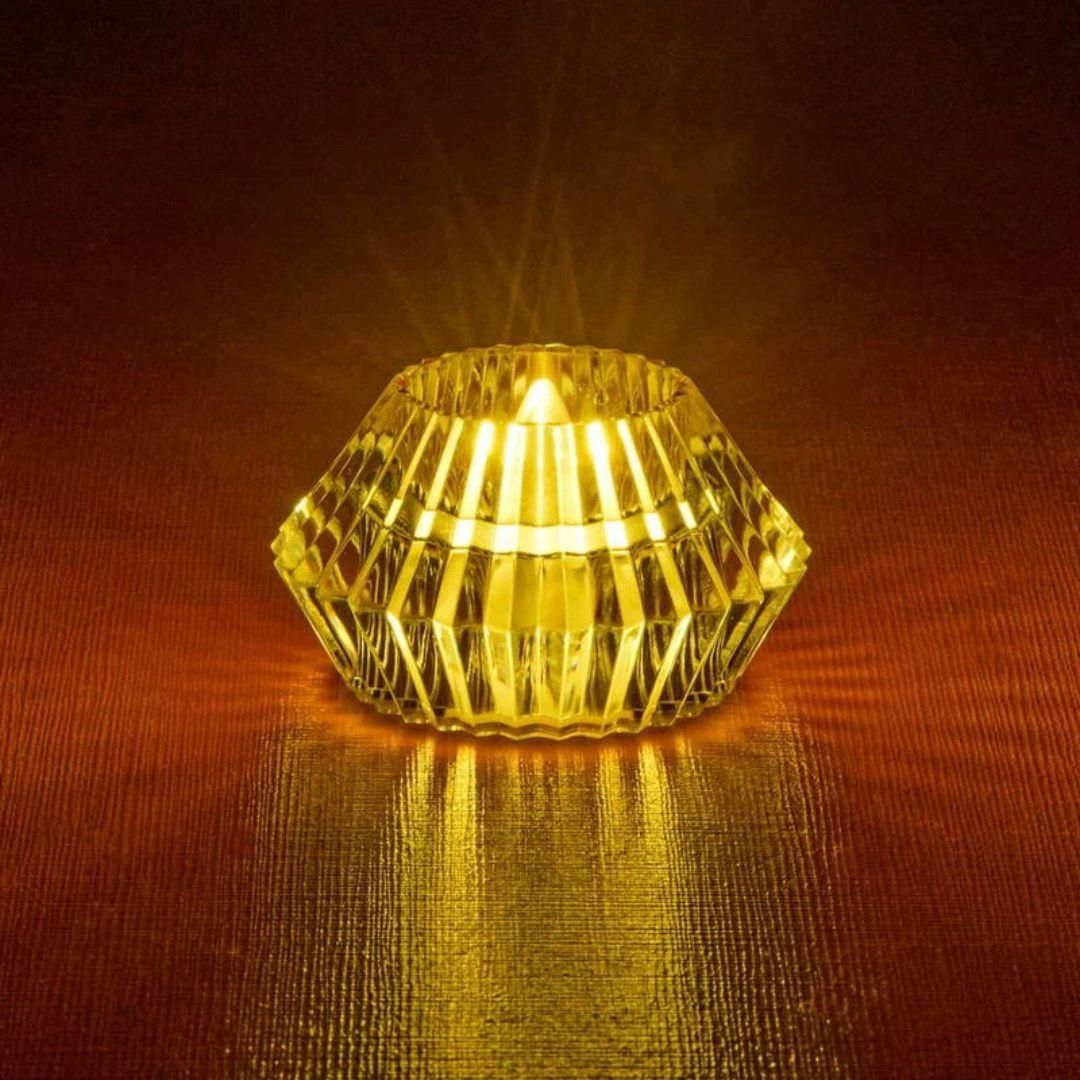 Decorative Led Crystal Diamond Candle